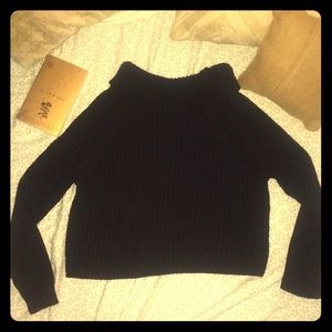 Navy blue turtle neck sweater